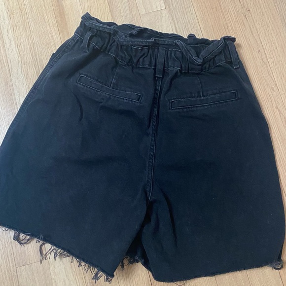 3 Denim High-Waisted Women Shorts - Light Blue and Black - size US 6 - Picture 6 of 10